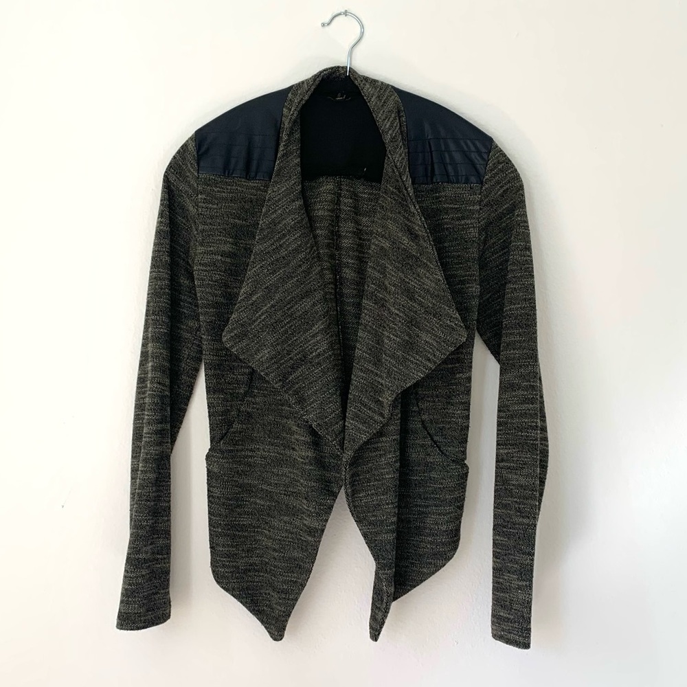 Jack BB Dakota Drape Front Sweater Jacket S